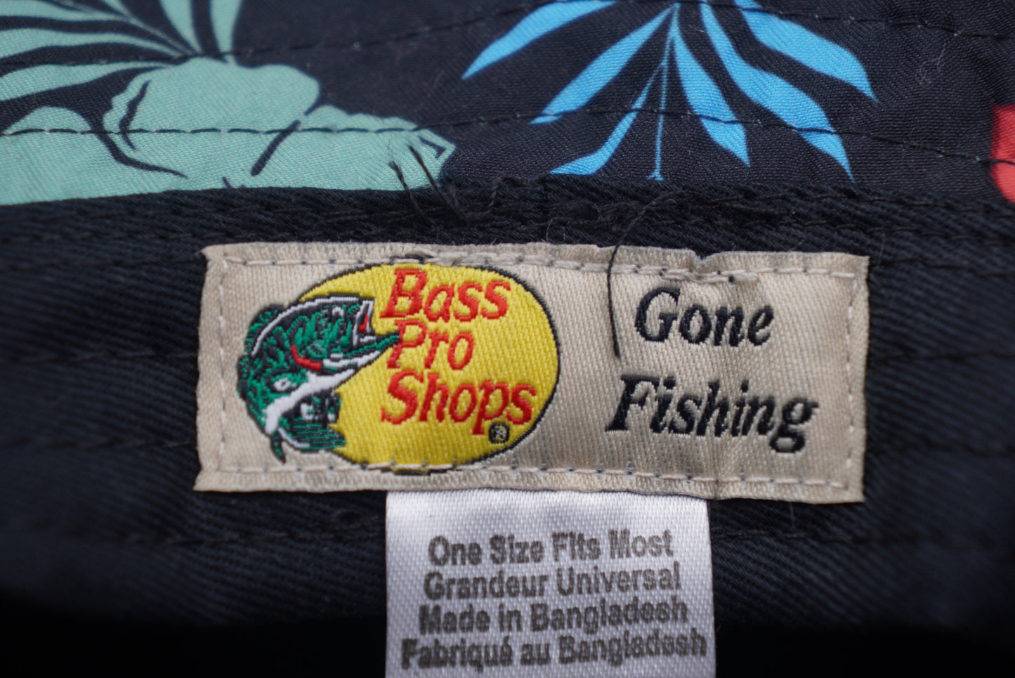 Bass Pro Shops Low-Crown Hawaiian Bucket Hat (Embroidered Logo)