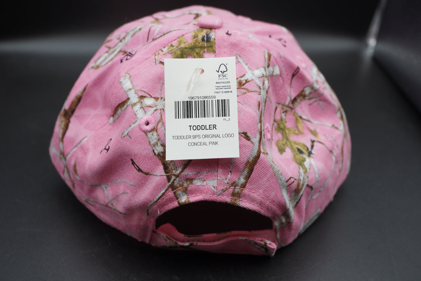 Bass Pro Shops Original Logo Camo Cap for Toddlers - TrueTimber Conceal Pink (for kids) (Embroidered logo)