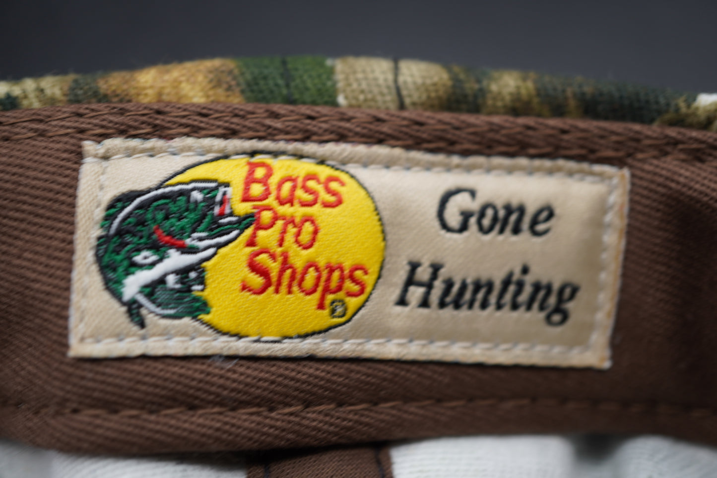 Bass Pro Shops Camo Tonal Logo Cap for Men - TrueTimber HTC Green (Embroidered Logo)