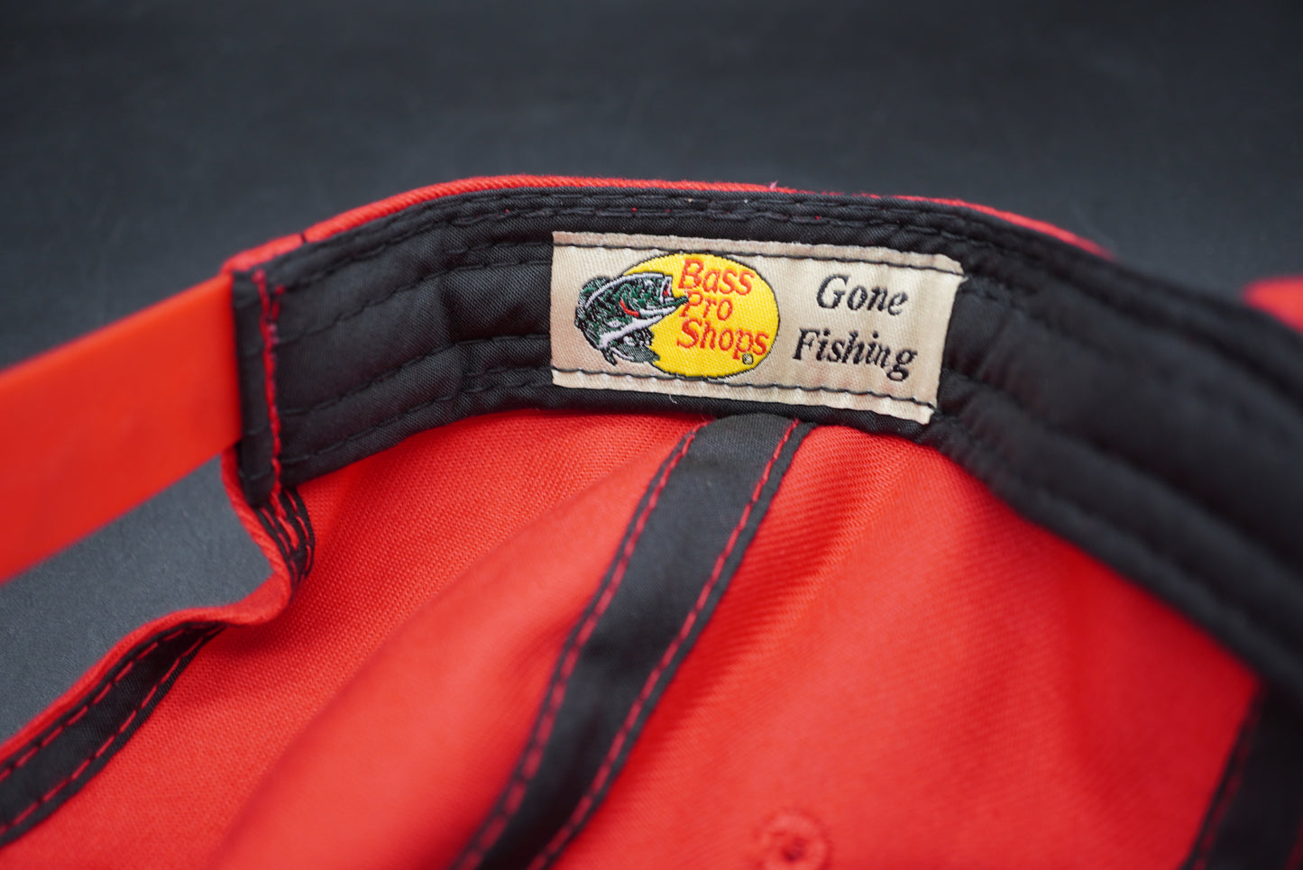 Bass Pro Shops Woodcut Logo Buttery Twill Cap - Red (Embroidered Logo)