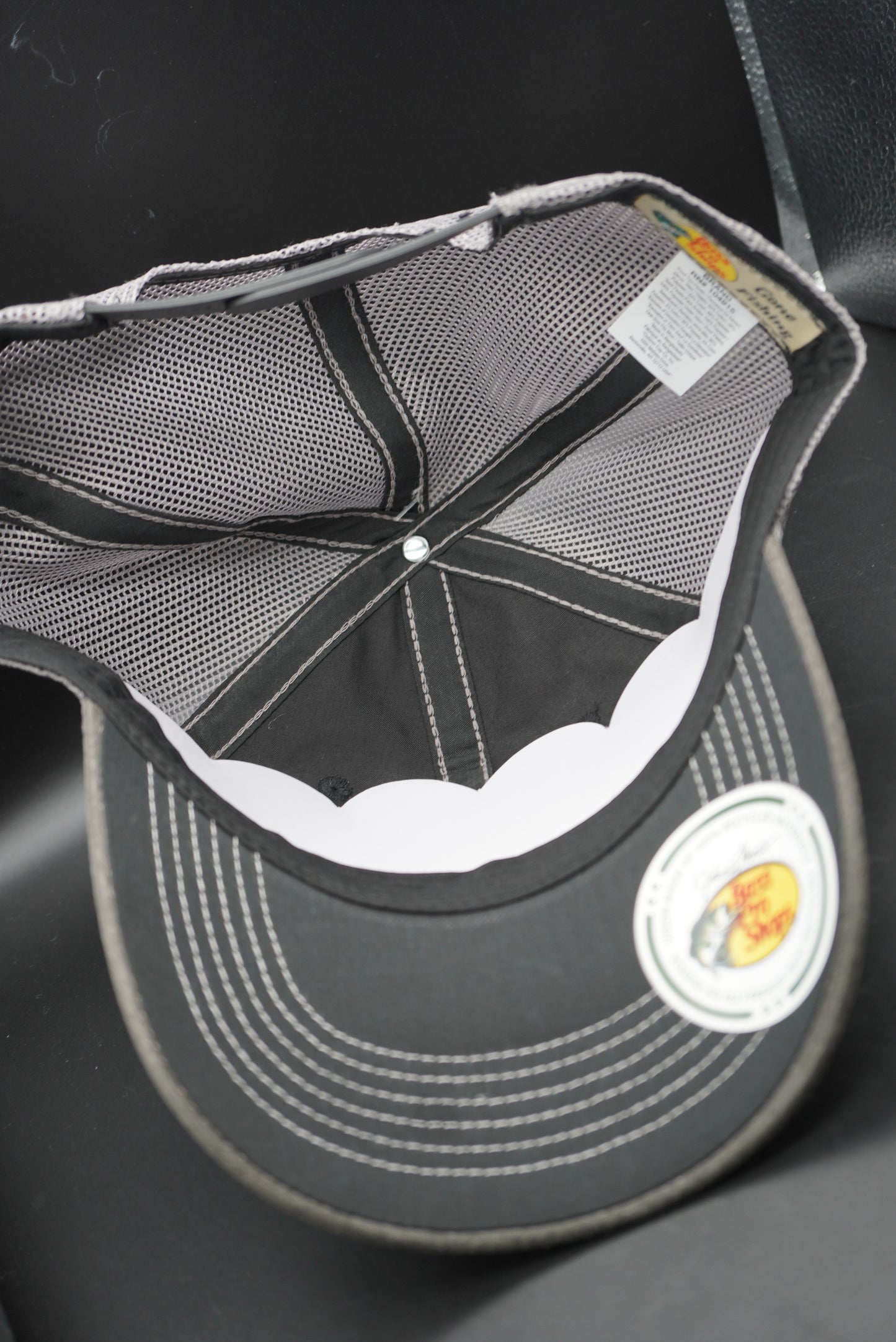 Bass Pro Shops Patch Workwear Mesh-Back Cap - Black/Black (Embroidered Logo)