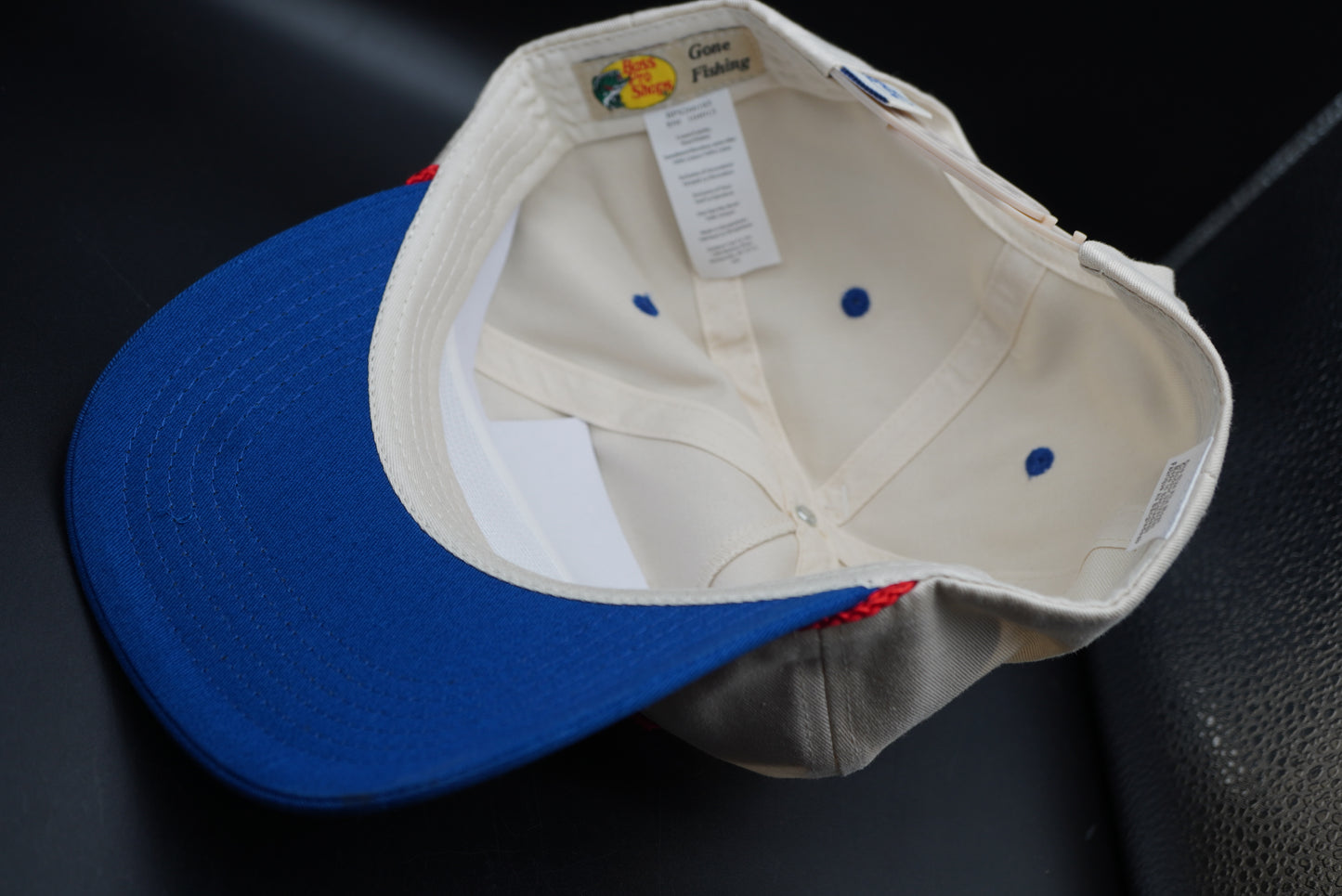 Bass Pro Shops Chenille Patch Cap - Red/Blue (Embroidered Logo)