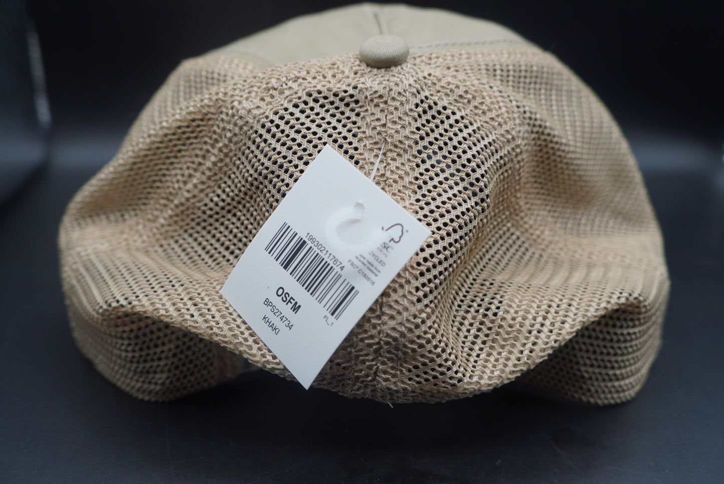 New!Bass Pro Shops Felt Patch Mesh-Back Cap - Khaki(刺繍ロゴ)