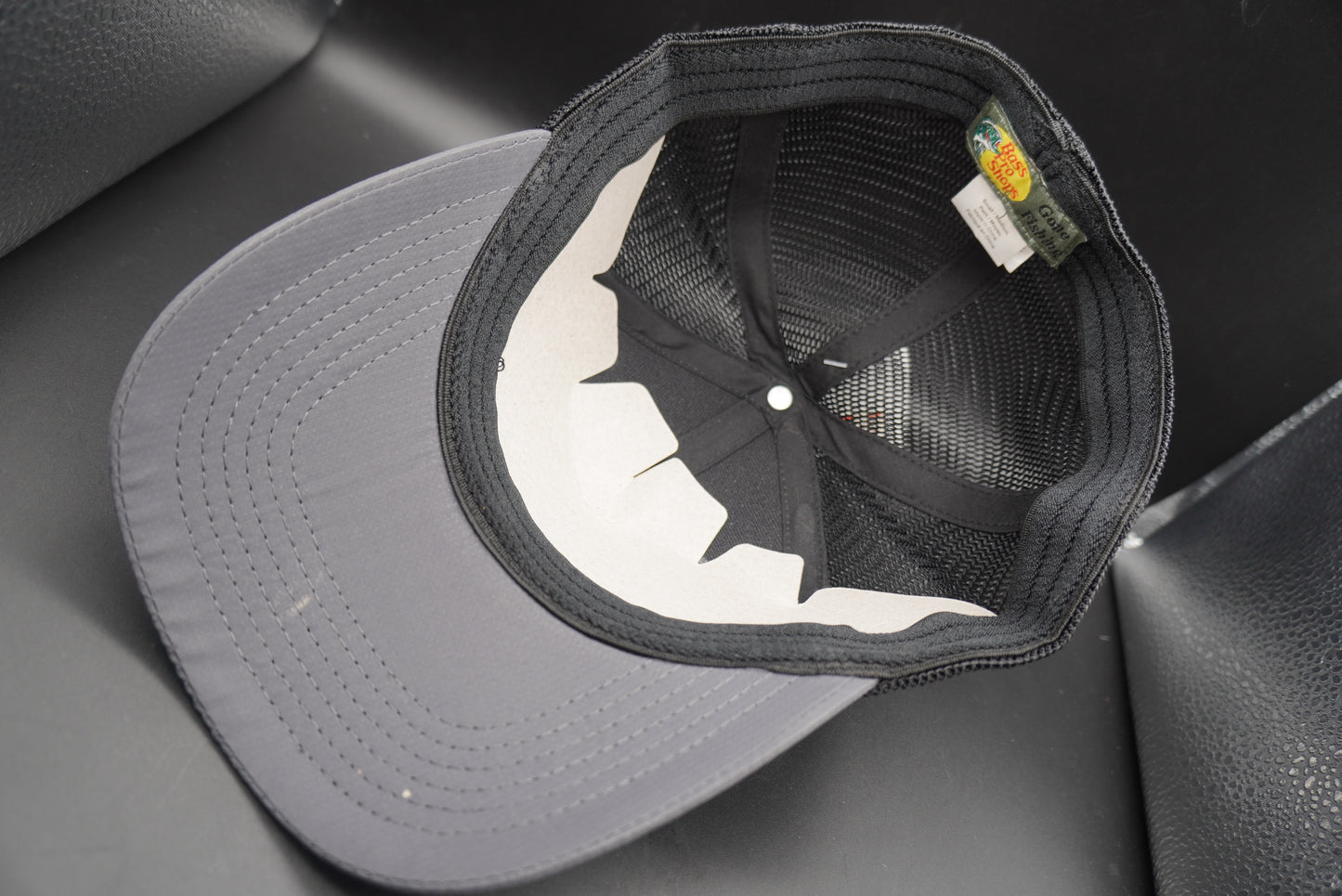 Bass Pro Shops Logo Flex Cap - Charcoal/Black - SM/M(刺繍ロゴ)