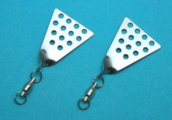 Twist Blade Bubble (M) with BB Swivel, Stainless Steel, 2 Pieces