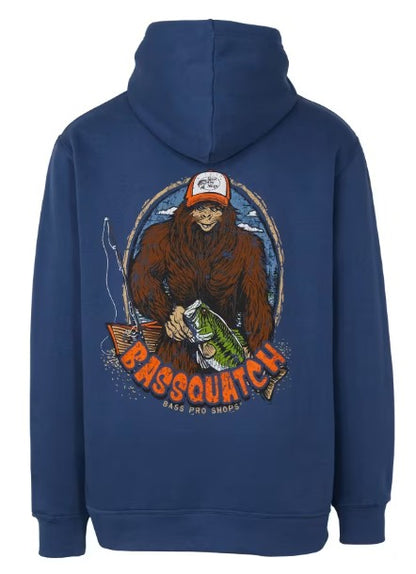 Bass Pro Shops Bassquatch Long-Sleeve Hoodie for Men - Navy -