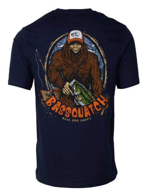 Bass Pro Shops Bassquatch Short-Sleeve T-Shirt for Men - Navy -