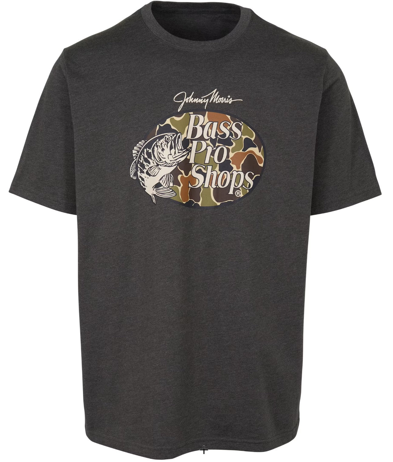 Bass Pro Shops Camo-Filled Logo Short-Sleeve T-Shirt(Color: Charcoal) | NUSHI Kyoto Japan
