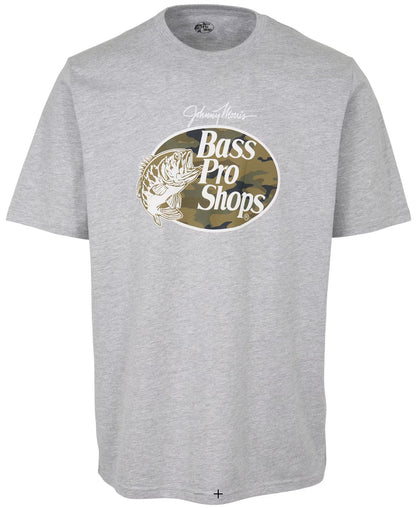 Bass Pro Shops Flag Filled Logo Short-Sleeve T-Shirt(Color: Heather Gray) | NUSHI Kyoto Japan