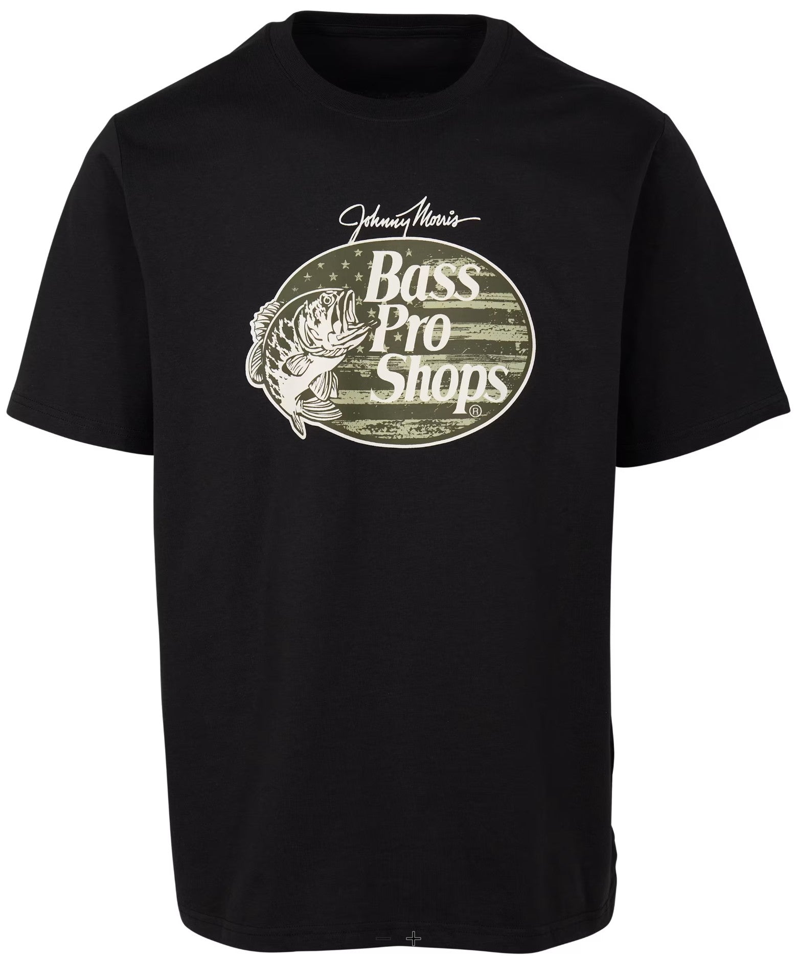 Bass Pro Shops Flag Filled Logo Short-Sleeve T-Shirt(Color: Black) | NUSHI Kyoto Japan