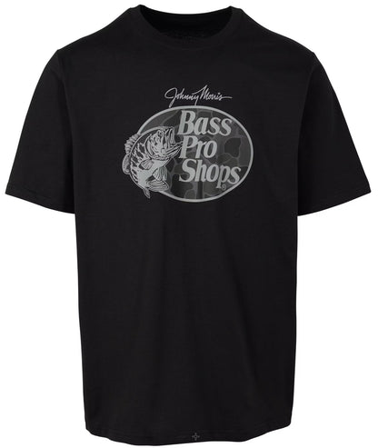 Bass Pro Shops Camo-Filled Logo Short-Sleeve T-Shirt(Color: Black) | NUSHI Kyoto Japan