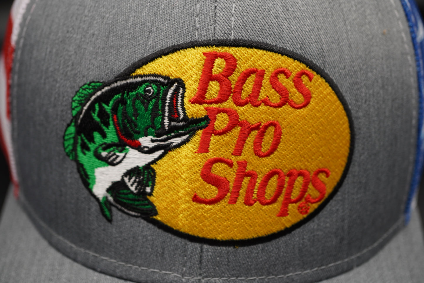 Bass Pro Shops Stars and Stripes Mesh-Back Cap(刺繍ロゴ)