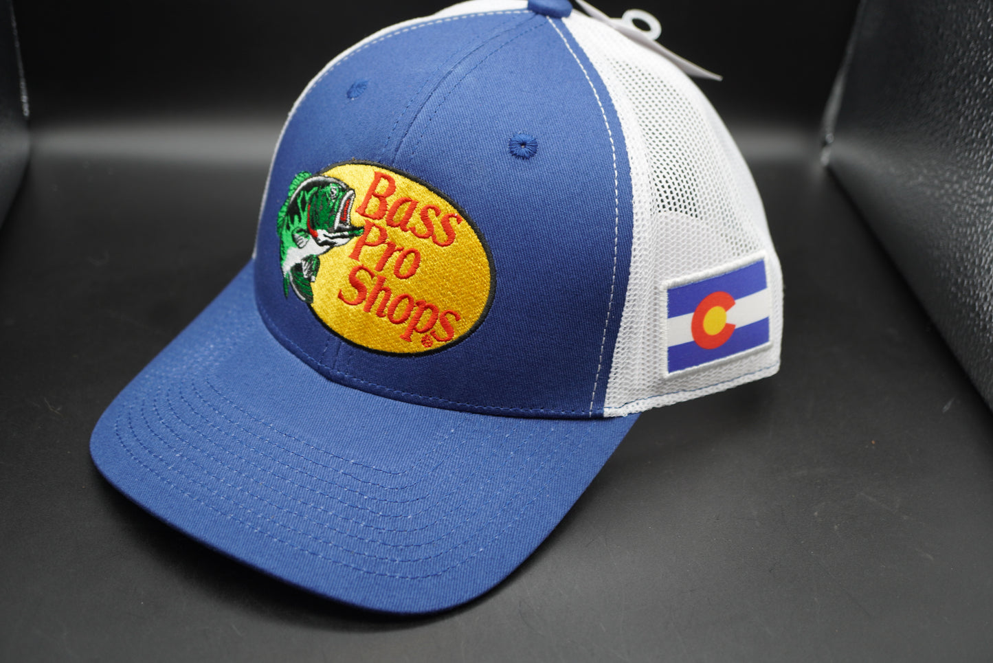 Bass Pro Shops Woodcut Logo and Colorado Flag Snapback Cap(刺繍ロゴ)