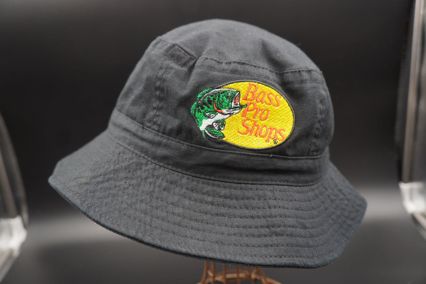 Bass Pro Shops Bass Logo Bucket Hat - Black (Embroidered Logo)