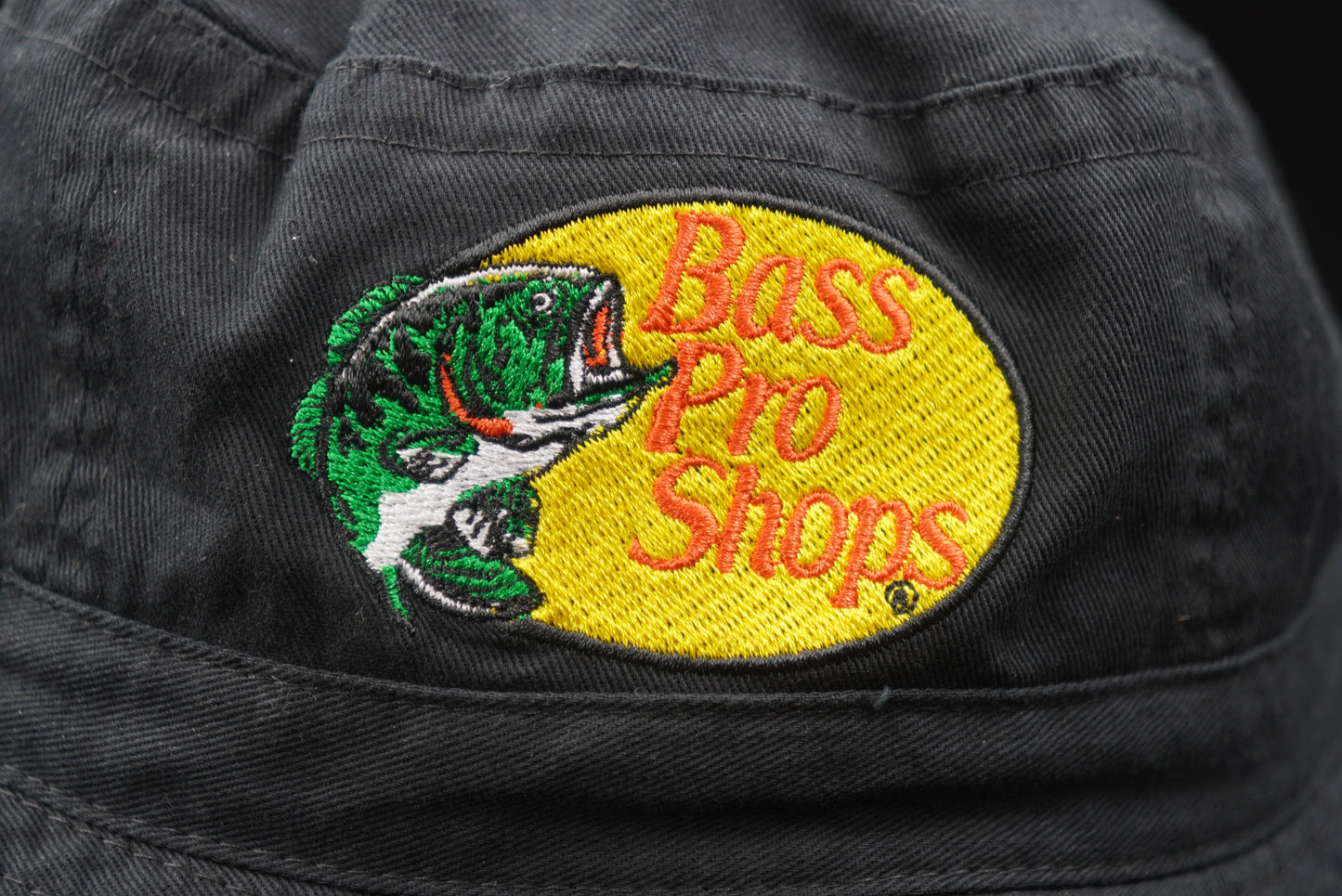 Bass Pro Shops Bass Logo Bucket Hat - Black (Embroidered Logo)