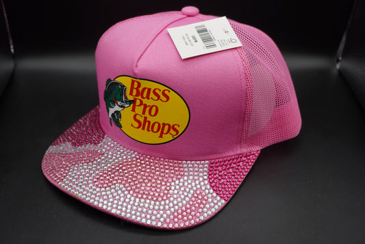 Bass Pro Shops Bling Mesh-Back Cap - Pink Camo