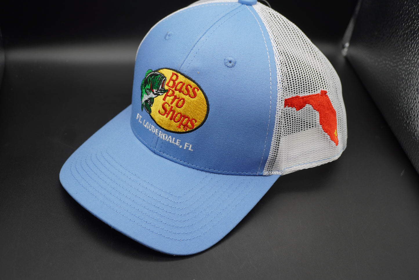 Bass Pro Shops Woodcut Logo Ft. Lauderdale, FL Snapback Cap (Embroidered Logo)