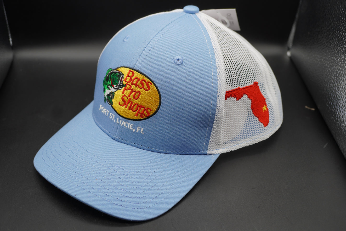 Bass Pro Shops Woodcut Logo Port St. Lucie, FL Snapback Cap (Embroidered Logo)