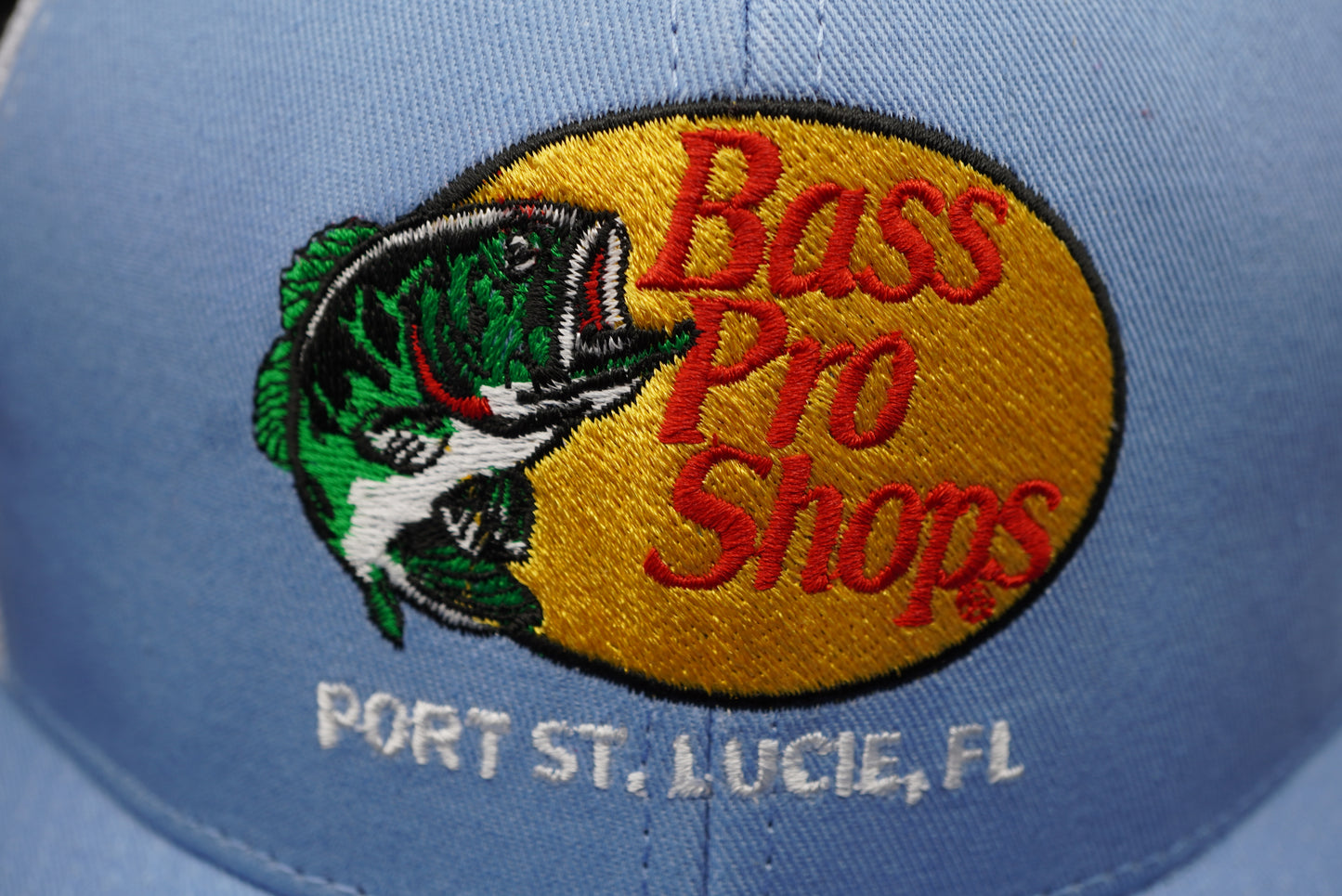 Bass Pro Shops Woodcut Logo Port St. Lucie, FL Snapback Cap (Embroidered Logo)