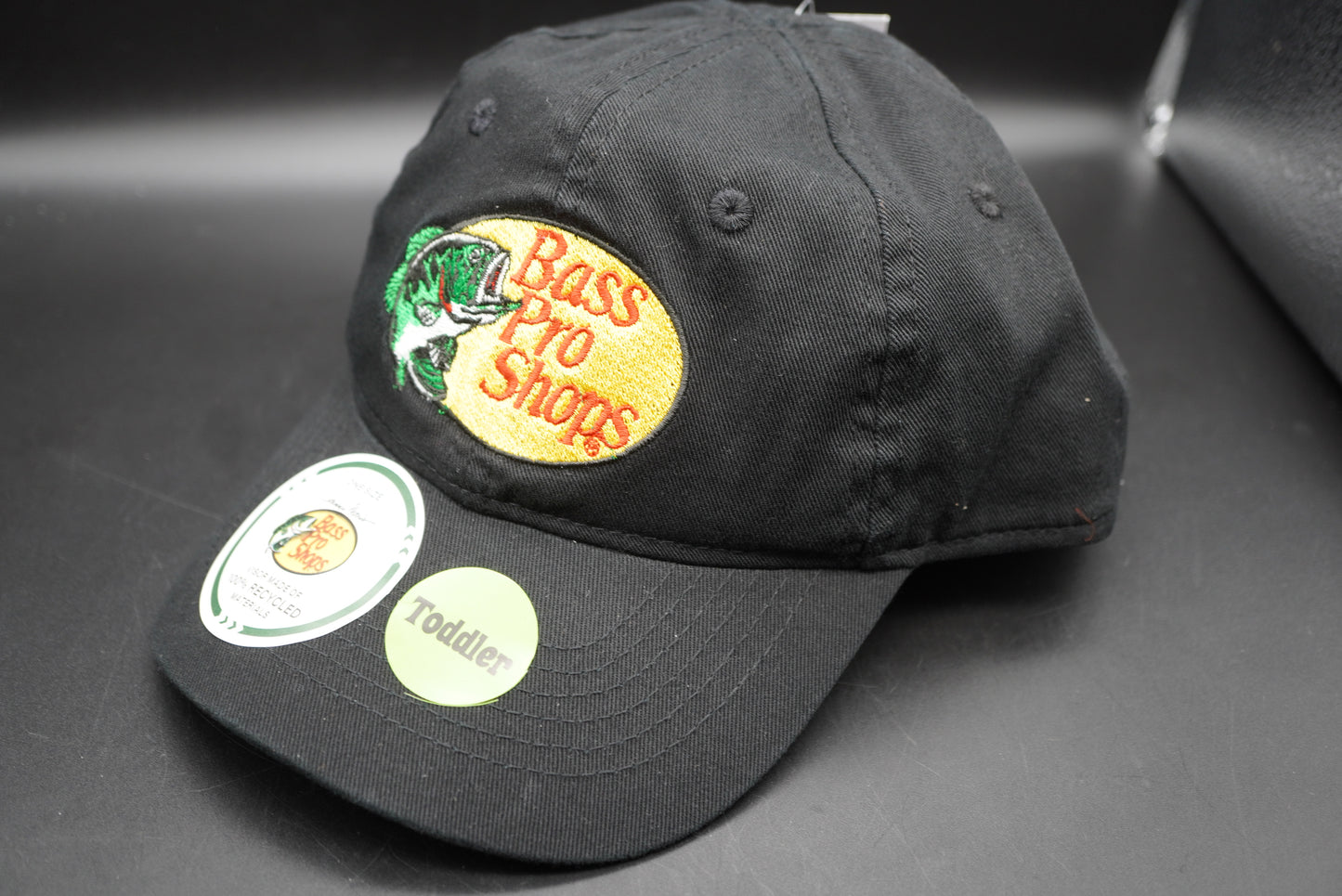 Bass Pro Shops Leaping Bass Logo Twill Cap for Toddlers - Black（子供用）(刺繍ロゴ)