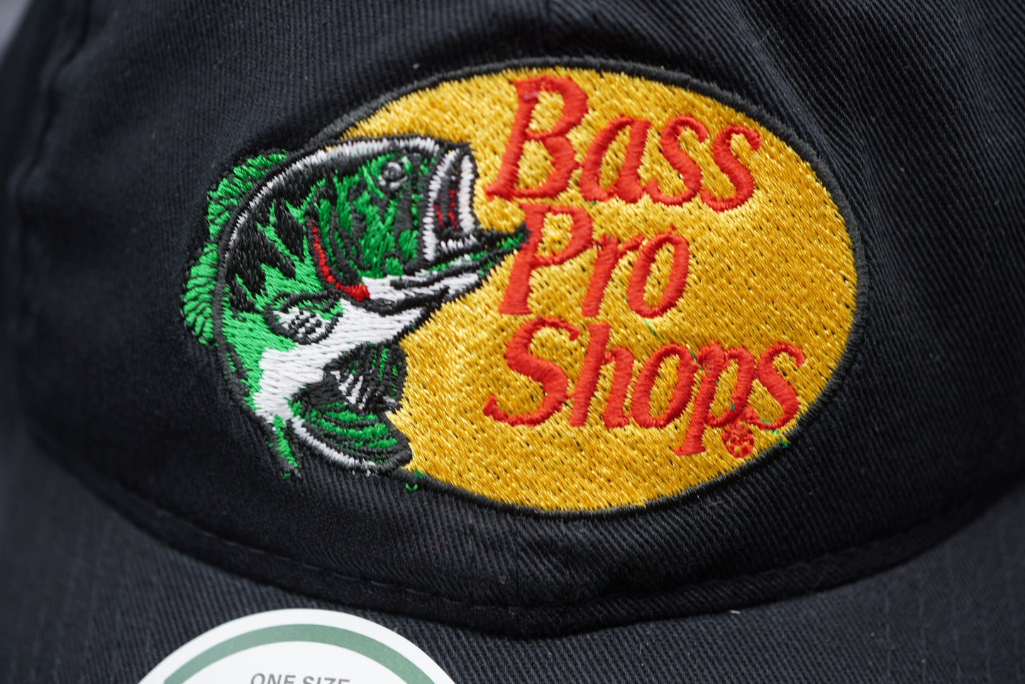 Bass Pro Shops Leaping Bass Logo Twill Cap for Toddlers - Black (for kids) (Embroidered logo)