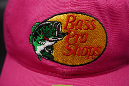 Bass Pro Shops Leaping Bass Logo Twill Cap for Toddlers - Fuchsia (Embroidered Logo)