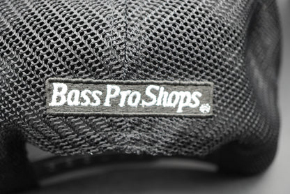 Bass Pro Shops Bass Performance Mesh-Back Cap - Charcoal/Black (Embroidered Logo)