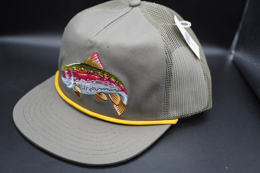 Bass Pro Shops Embroidered Trout Mesh Snapback Cap (Embroidered Logo)