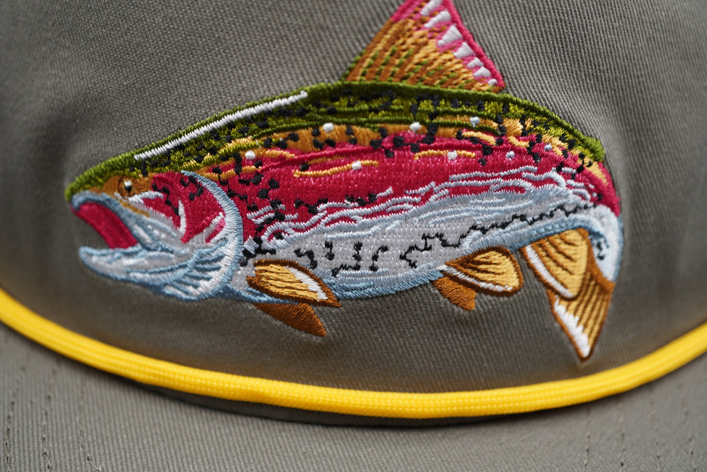 Bass Pro Shops Embroidered Trout Mesh Snapback Cap (Embroidered Logo)