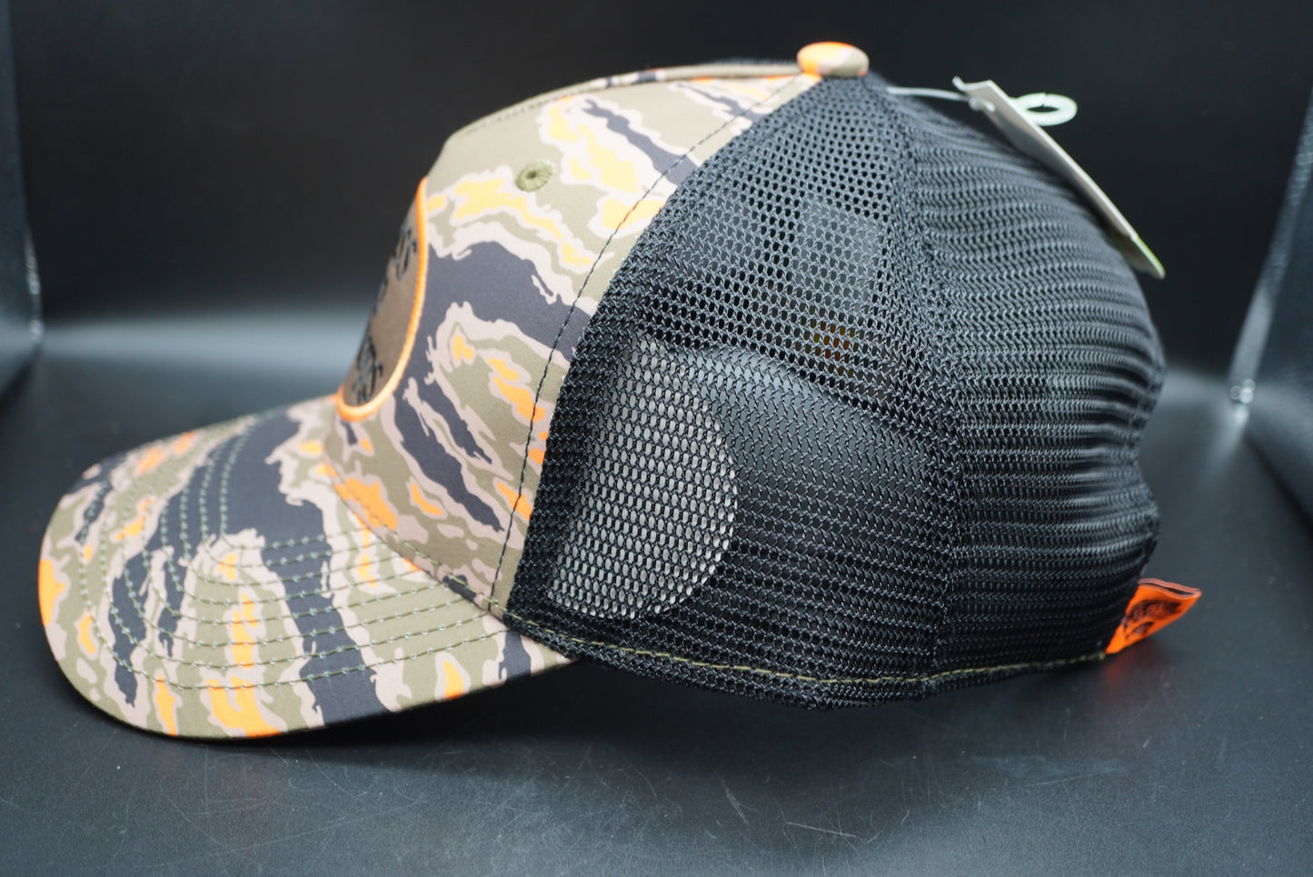 Bass Pro Shops Performance Mesh-Back Cap - Orange Camo(刺繍ロゴ)