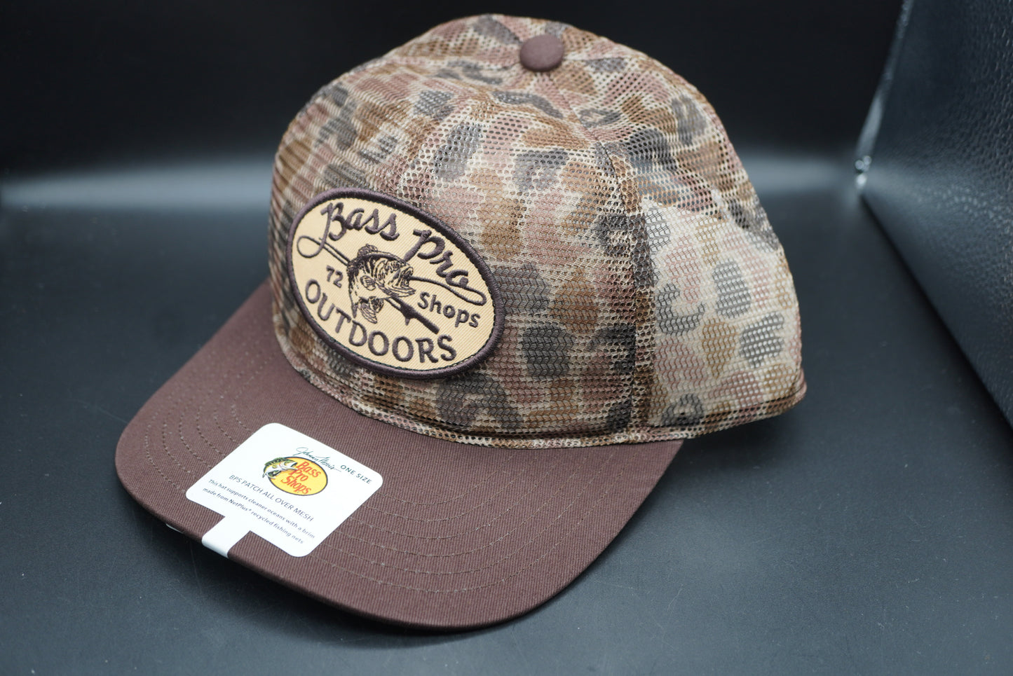 Bass Pro Shops Outdoors Patch All-Over Mesh Cap - Camo (Embroidered Logo)