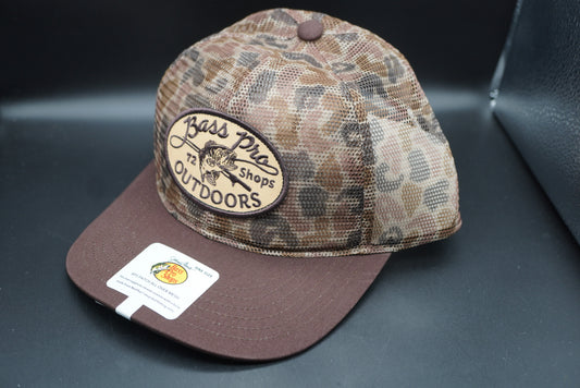Bass Pro Shops Outdoors Patch All-Over Mesh Cap - Camo (Embroidered Logo)