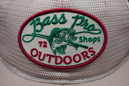 Bass Pro Shops Outdoors Patch All-Over Mesh Cap - Khaki (Embroidered Logo)