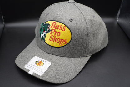 Bass Pro Shops Logo Waxed Canvas Cap - Grey (Embroidered Logo)