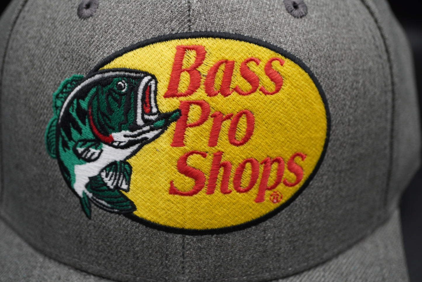 Bass Pro Shops Logo Waxed Canvas Cap - Grey (Embroidered Logo)