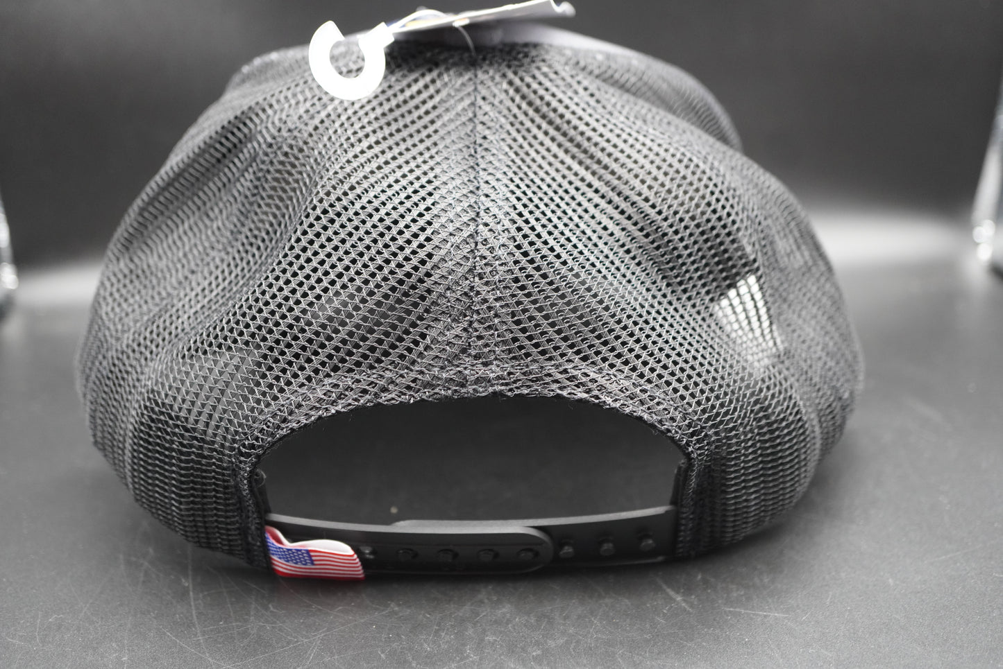 Bass Pro Shops Flag Logo Patch Mesh-Back Cap - Charcoal (Embroidered Logo)