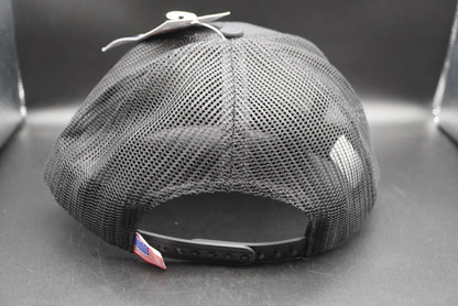 Bass Pro Shops Flag Logo Patch Mesh-Back Cap - Black (Embroidered Logo)