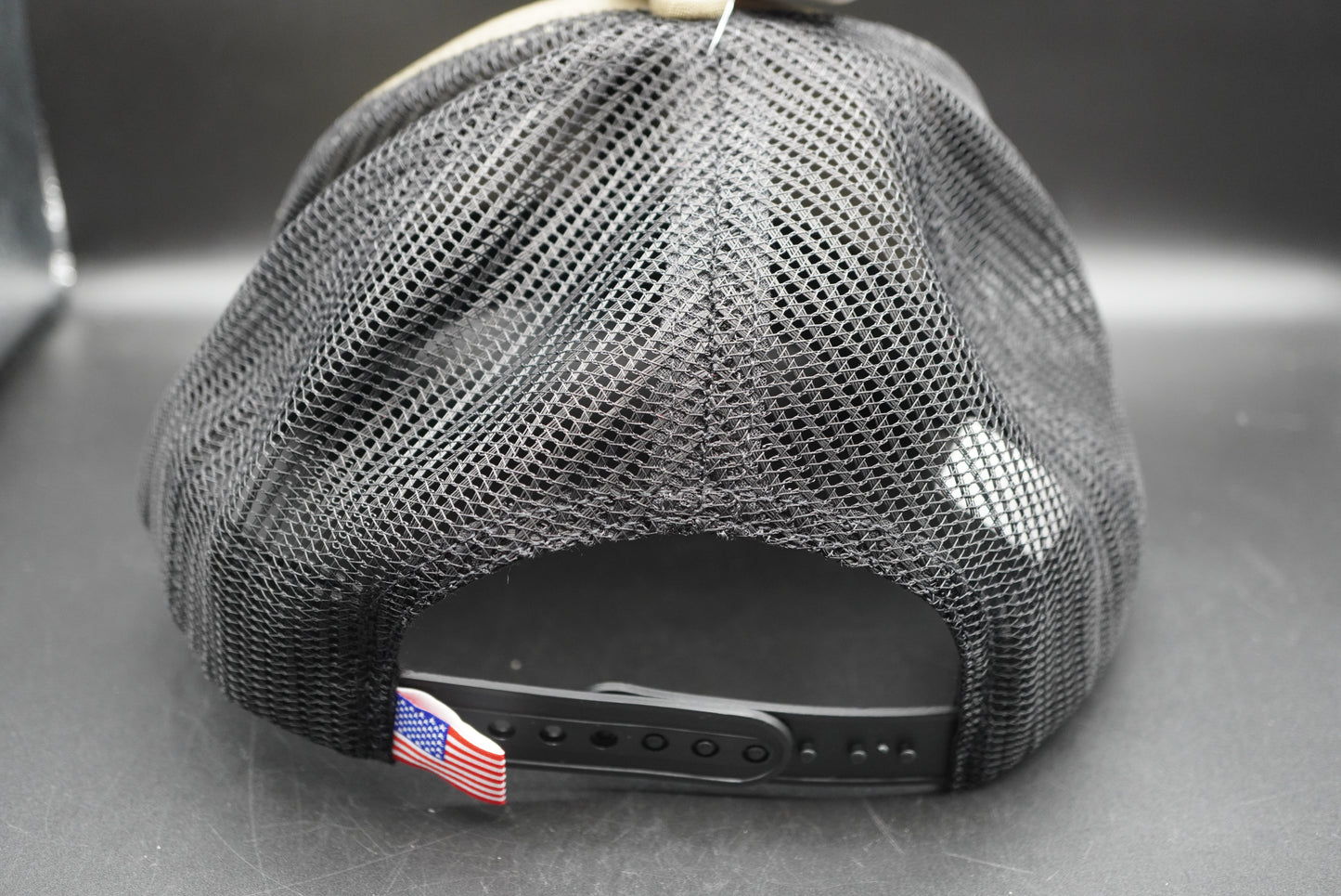 Bass Pro Shops Flag Logo Patch Mesh-Back Cap - Olive (Embroidered Logo)