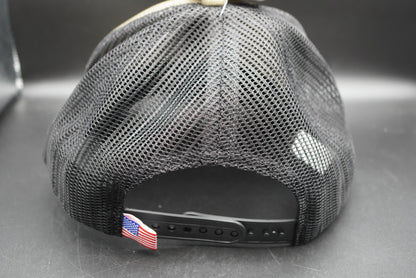 Bass Pro Shops Flag Logo Patch Mesh-Back Cap - Olive (Embroidered Logo)