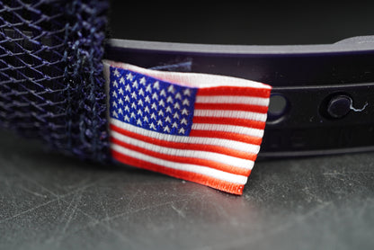 Bass Pro Shops Flag Logo Patch Mesh-Back Cap - Navy (Embroidered Logo)