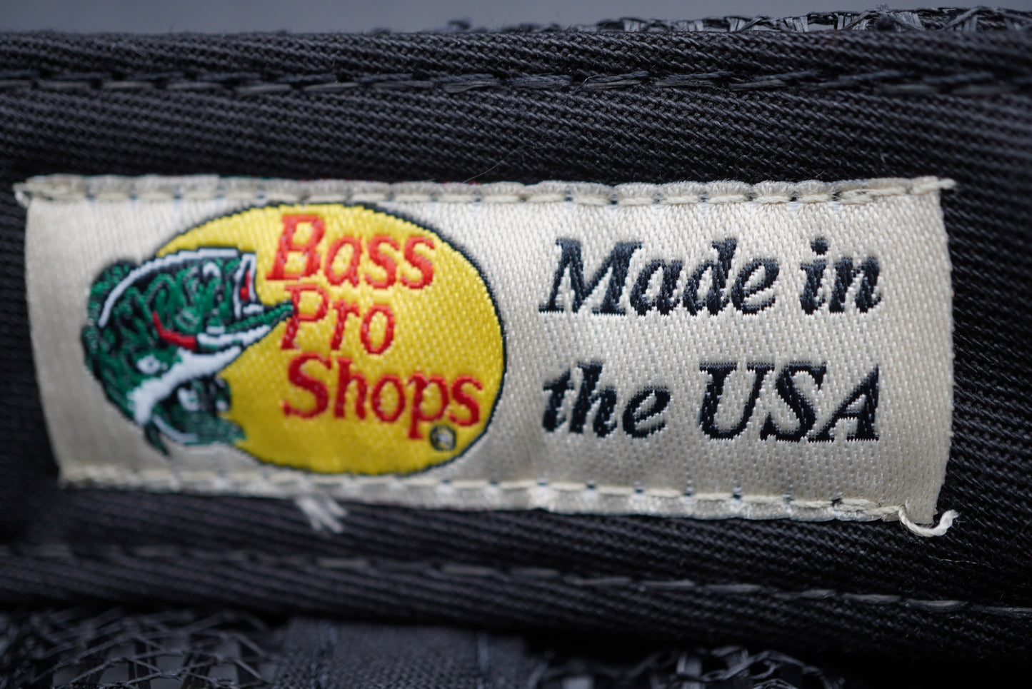 Bass Pro Shops Flag Logo Patch Mesh-Back Cap - Navy (Embroidered Logo)