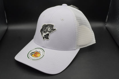 Bass Pro Shops Bass Performance Mesh-Back Cap - White (Embroidered Logo)