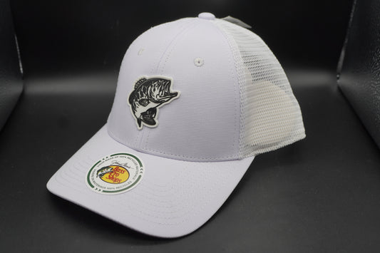 Bass Pro Shops Bass Performance Mesh-Back Cap - White (Embroidered Logo)