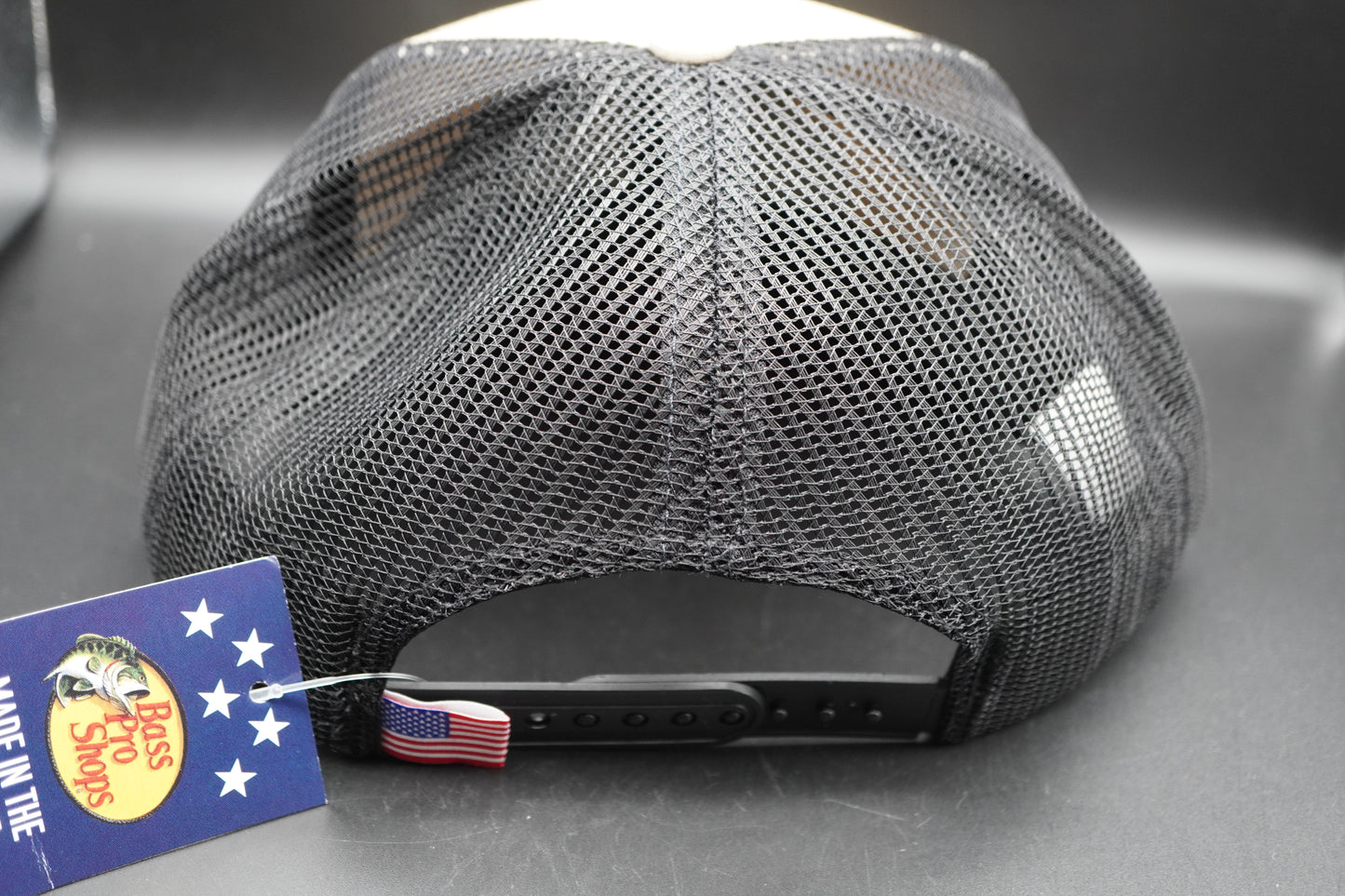 Bass Pro Shops Flag Logo Patch Mesh-Back Cap - Stone (刺繍ロゴ)