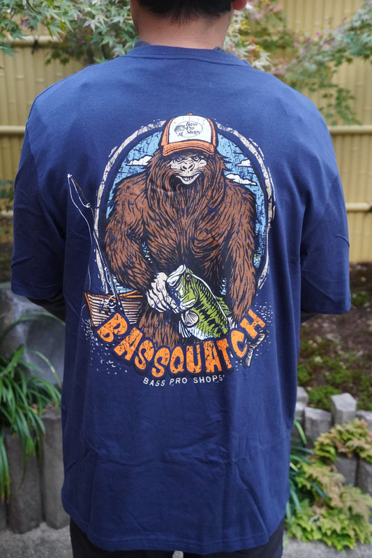Bass Pro Shops Bassquatch Short-Sleeve T-Shirt for Men - Navy -