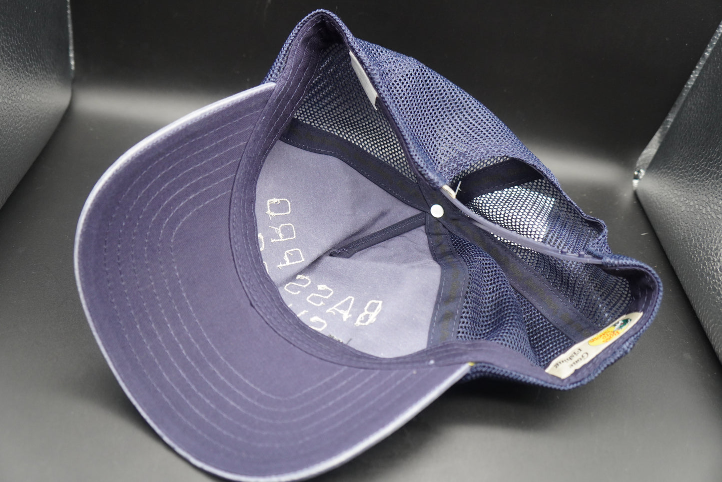 New!Bass Pro Shops Felt Patch Mesh-Back Cap - Slate Blue(刺繍ロゴ)