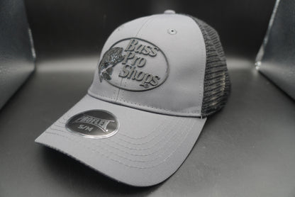 Bass Pro Shops Logo Flex Cap - Charcoal/Black - SM/M(刺繍ロゴ)