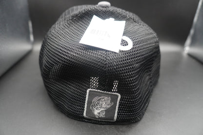 Bass Pro Shops Logo Flex Cap - Charcoal/Black - SM/M(刺繍ロゴ)