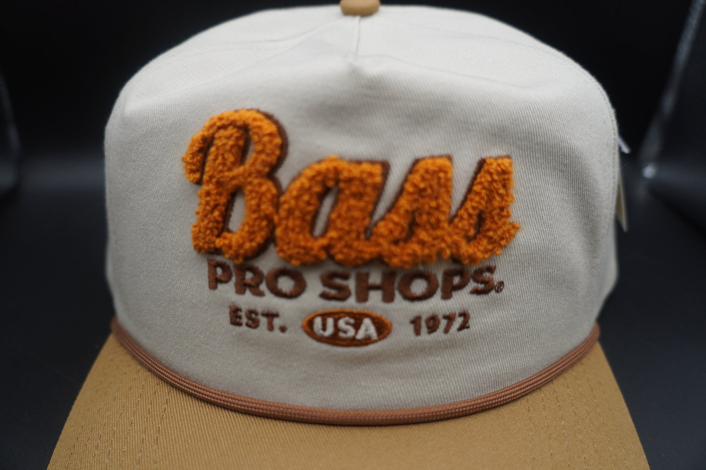 Bass Pro Shops Chenille Patch Cap - Putty/Gold(刺繍ロゴ)