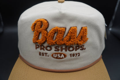 Bass Pro Shops Chenille Patch Cap - Putty/Gold(刺繍ロゴ)